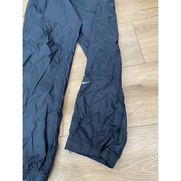 Nike Pants Mens XL Black Track High Rise Tapered Running Activewear VINTAGE - Picture 4 of 7